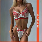 Delicate & Seductive Embroidered Lingerie Set